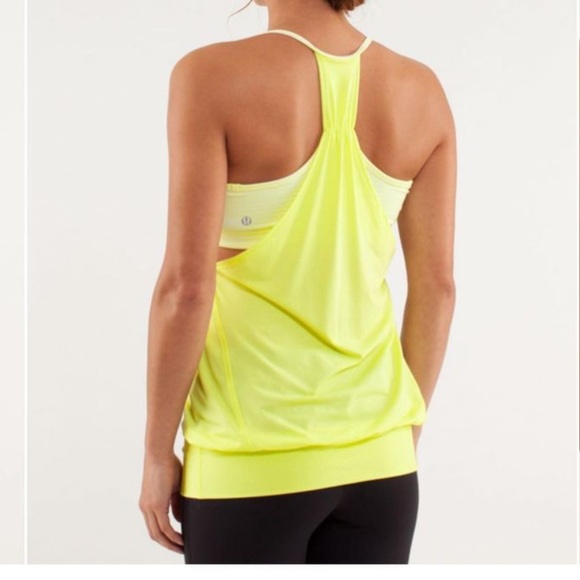 Lululemon Yellow No Limits Tank - Picture 2 of 6